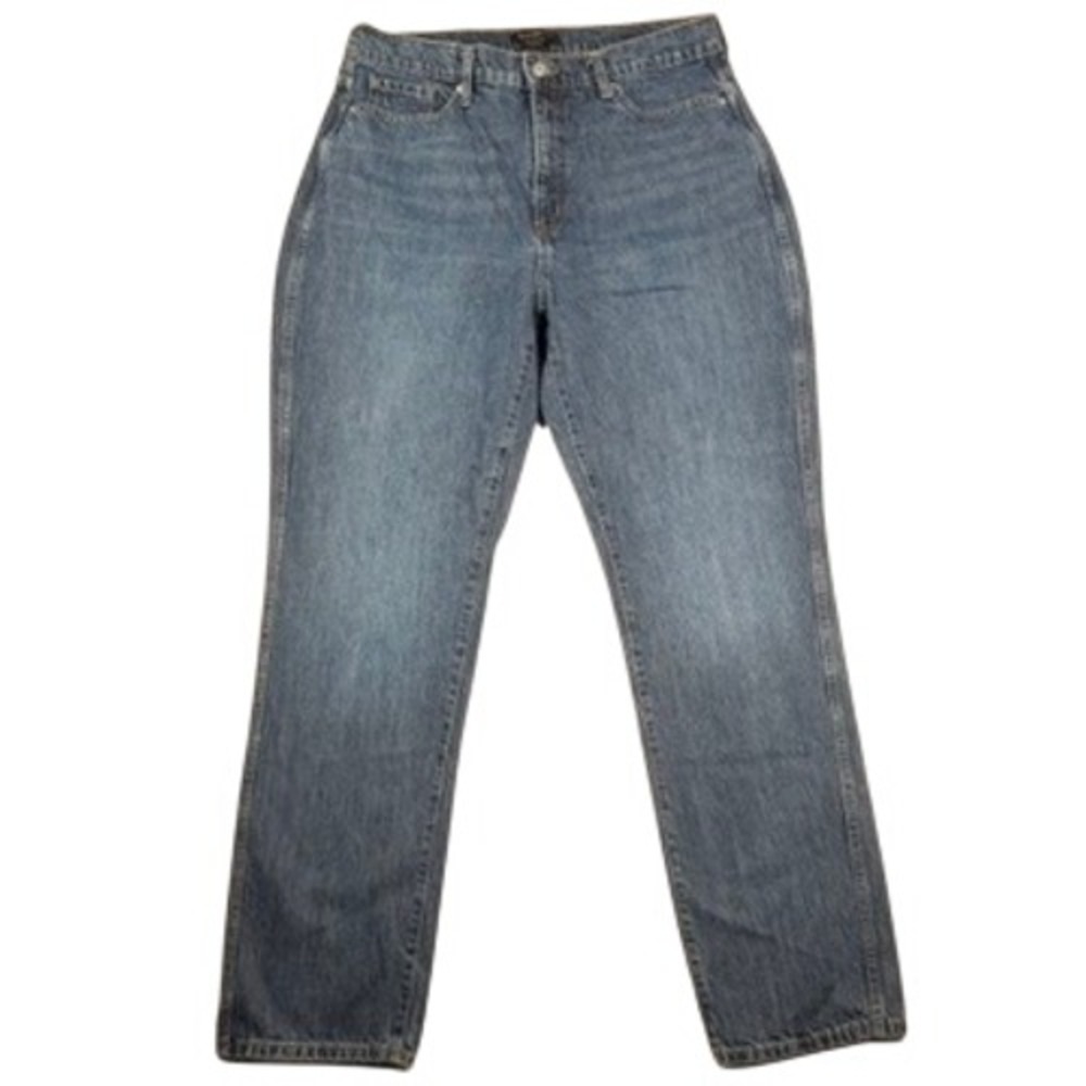 Banana Republic Curvy Straight Jeans 32/14 Tall Women Blue 100% Cotton Denim